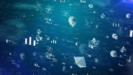 Business finance chart, diagram, bar, graphic