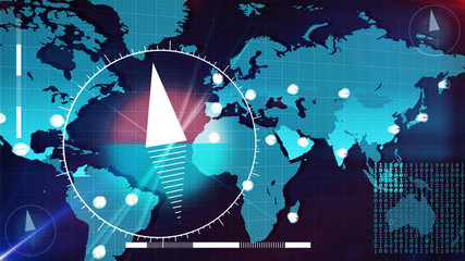 Digital scanning of the Earth.
