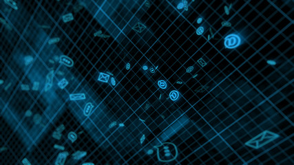 Electronic mail messages dashing over cyberspace