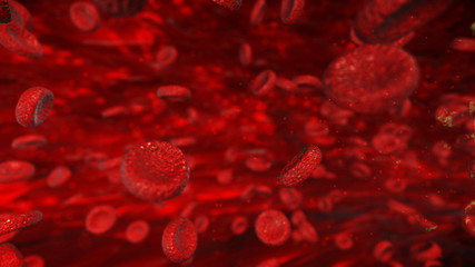 Fototapeta premium red blood cells illustration