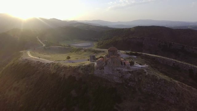 Aerial view of Mtskheta, Georgia.