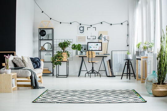 Black And White Carpet