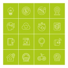 smart device, smart home, home automation technology icons