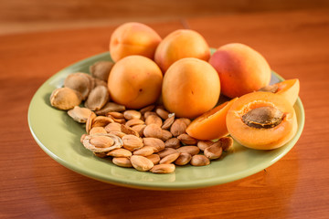 Apricot almond kernel seed