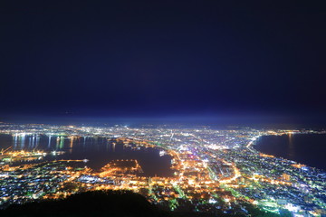 Fototapeta na wymiar Hakodate night view