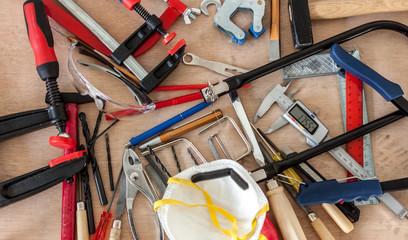 many different tools in mess