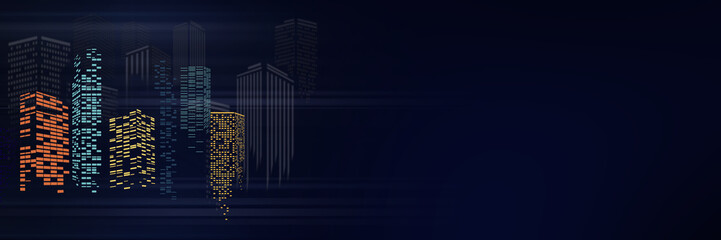 City scene on night time