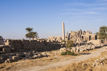 Fototapeta premium Karnak temple ruins, Egypt.
