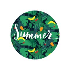 Tropical lettering round badge