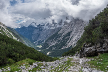 The mountains of Alps in Bavaria, Germany.