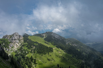 Fototapeta premium The mountains of Alps in Bavaria, Germany
