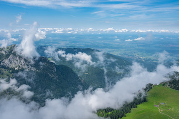 The mountains of Alps in Bavaria, Germany