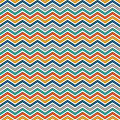 Chevron stripes background. Bright seamless pattern with classic geometric ornament. Zigzag horizontal lines wallpaper.
