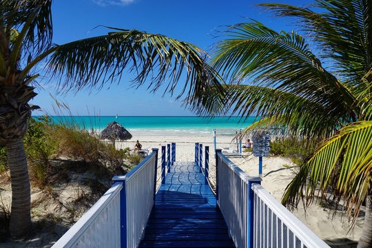 Holzsteg auf Kuba, Santa Lucia, Cayo Coco