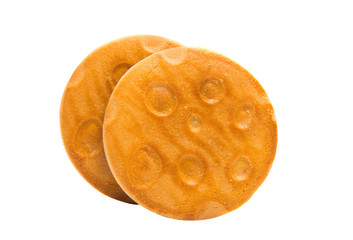 Round cookies isolated