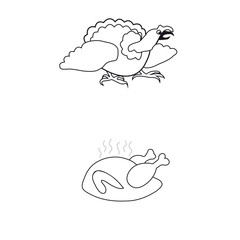 Icons on the day of Thanksgiving turkeys
