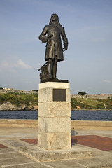 Monument to Pierre Le Moyne in Havana. Cuba