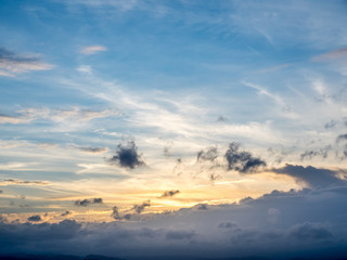 Twilight colorful sky