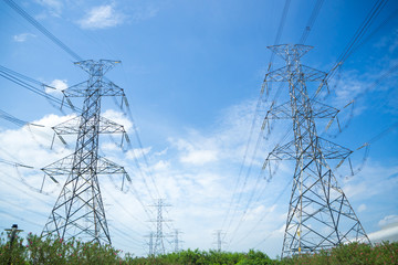 high voltage power plant and transformation station
