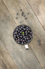Blueberries in a cup