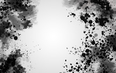 Chinese style ink splash background