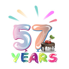 Happy Birthday fifty seven 57 year