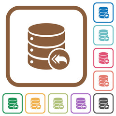 Database loopback simple icons
