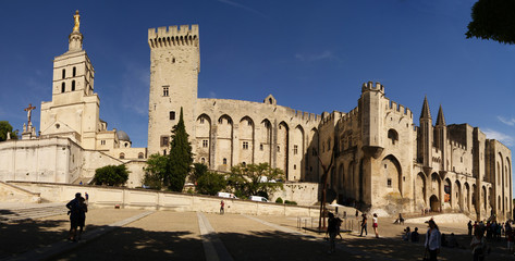 vue d'ensemble du palais des papes