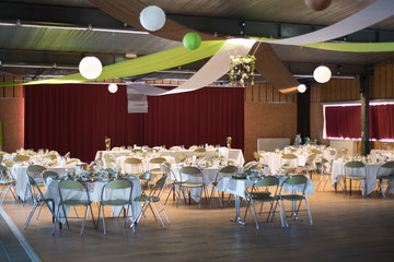 Déco de table de mariages, fleurs