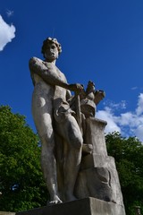 Inspirational statue in Paris, in Luxembourg Garden