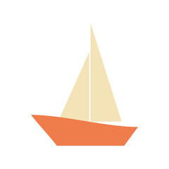 Sail boat symbol