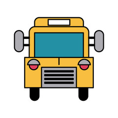 school bus frontview icon image