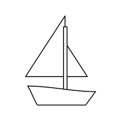 Sail boat symbol