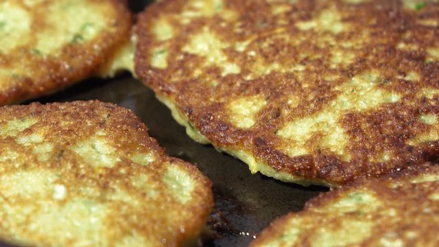 Fry cutlet from caviar