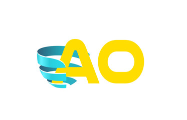 AO Initial Logo for your startup venture