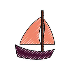 Sail boat symbol