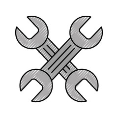 wrench tool isolated icon vector illustration design