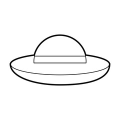 ufo flying isolated icon vector illustration design