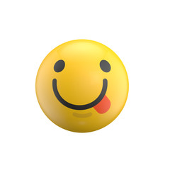 Emoji emoticon character face 3D Rendering