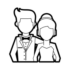married vector illustration