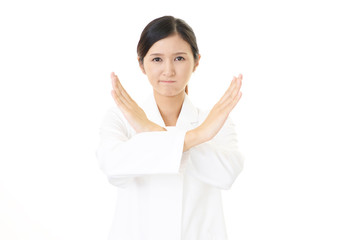 禁止の意思表示をする薬剤師