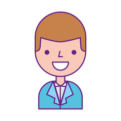 young man avatar character vector illustration design