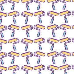 paint roller pattern background vector illustration design