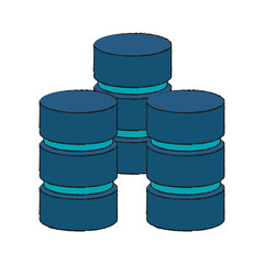 data storage vector illustration