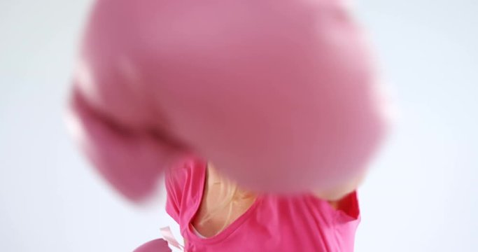 Woman fighting against breast caner 4k