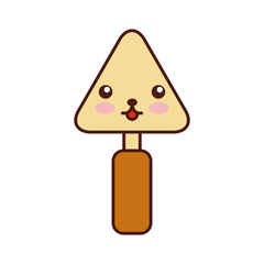 spatula of construction kawaii character vector illustration design