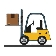 lift car vector illustration