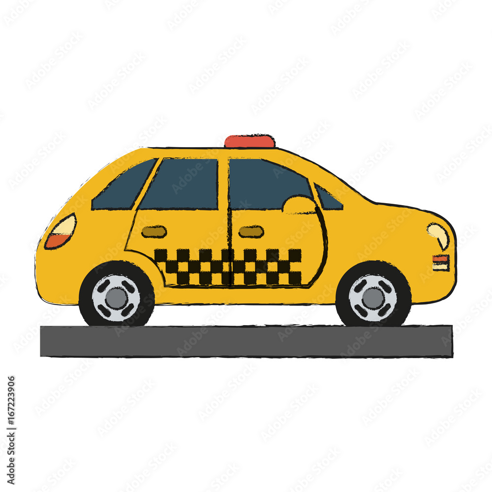 Poster taxi vector illustration