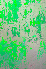 Weathered floor color play bight green