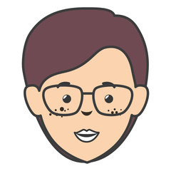 beautiful woman head avatar character